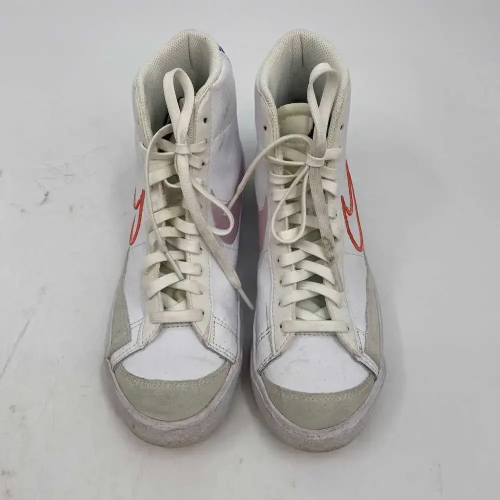 Nike Sneakers Blazer mid SE GS | Kids' 6.5 White Purple Leather